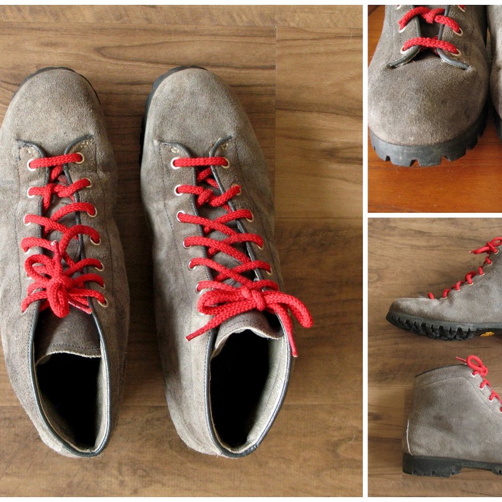 Vintage Boots Pivetta Muir Woods Hiking Gray MEN 7.5 Narrow